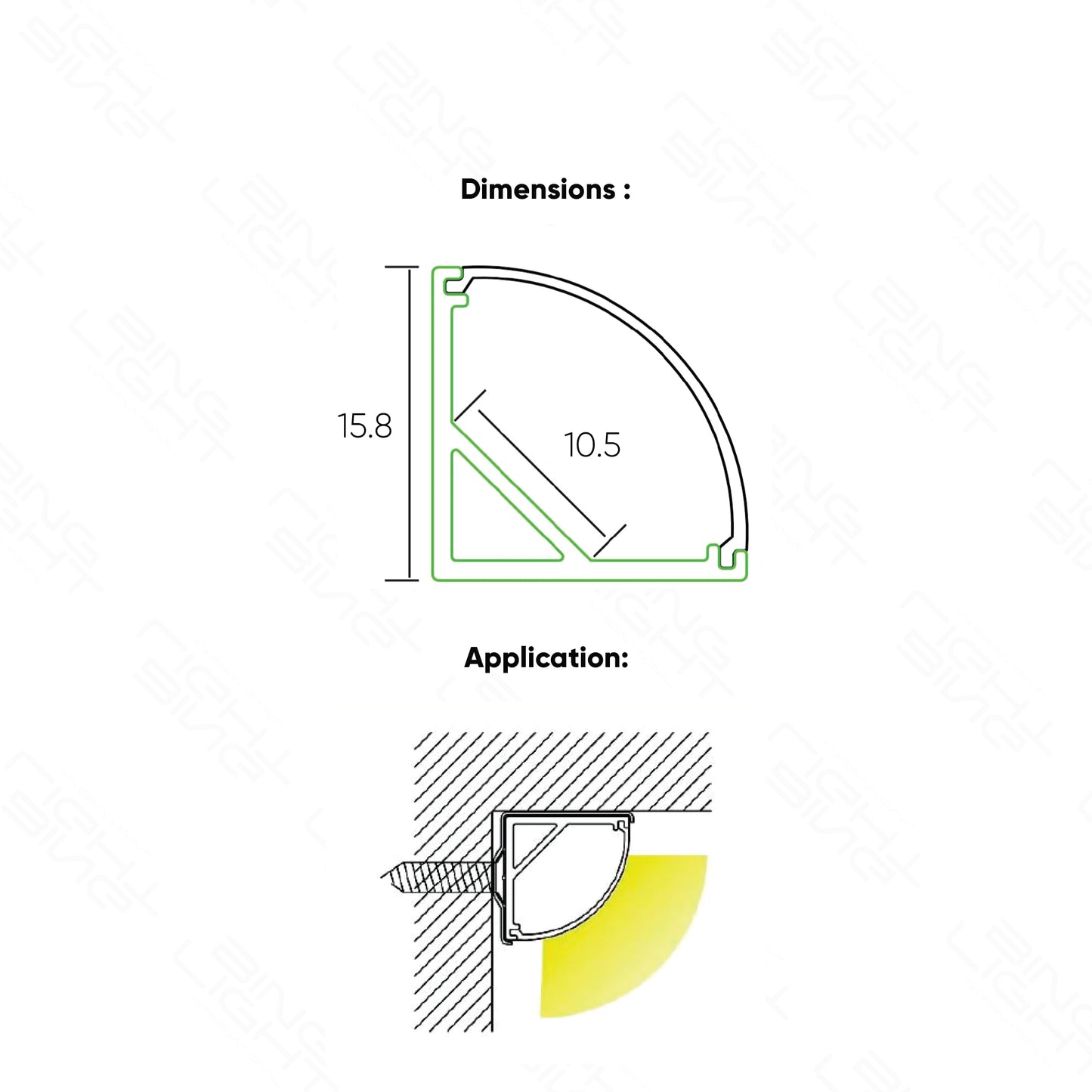 Corner Aluminium Channel 601