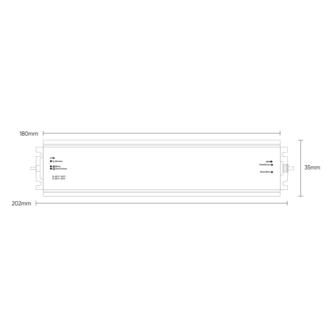 12V IP67 Waterproof Power Supply Bing Light