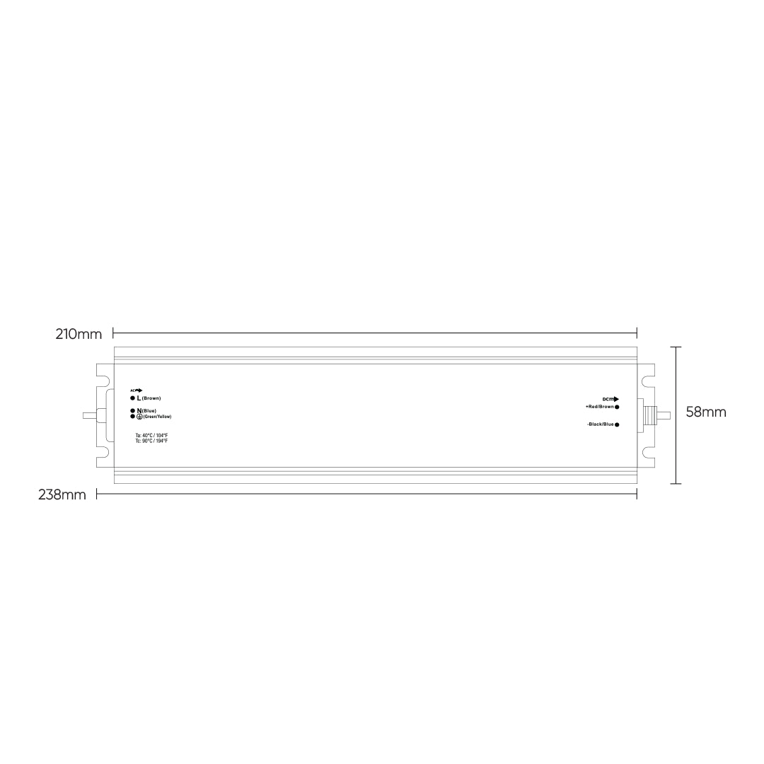 12V IP67 Waterproof Power Supply Bing Light