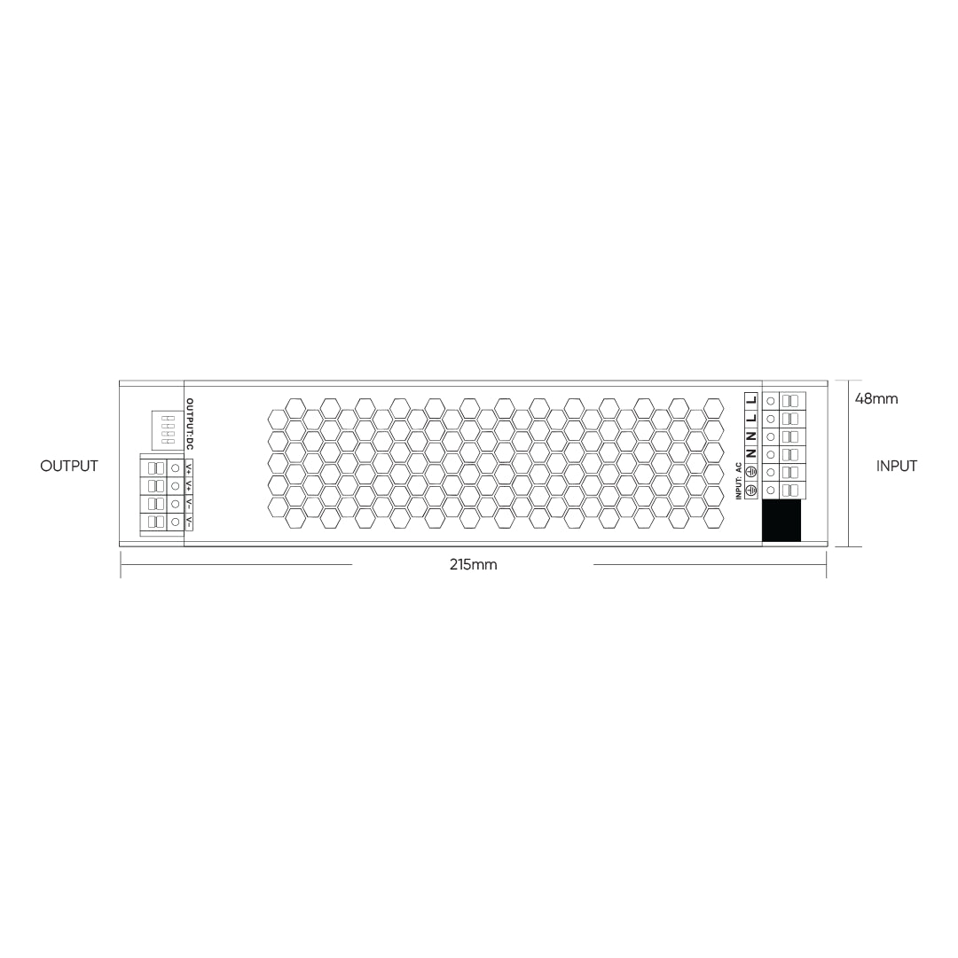 24V  Slim Cage Power Supply